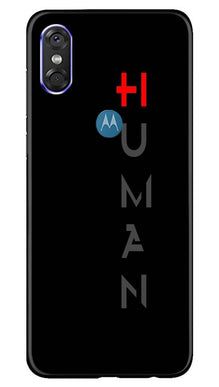 Human Mobile Back Case for Moto One  (Design - 141)