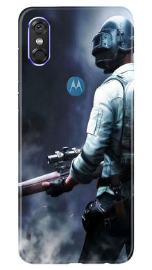 Pubg Mobile Back Case for Moto P30 Play  (Design - 179)