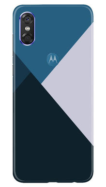 Blue Shades Mobile Back Case for Moto One (Design - 188)