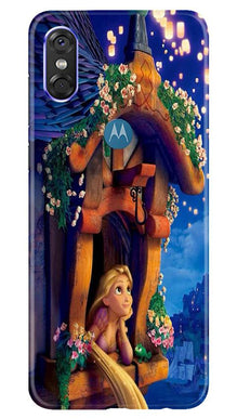 Cute Girl Mobile Back Case for Moto P30 Play (Design - 198)