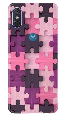 Puzzle Mobile Back Case for Moto One (Design - 199)