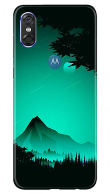 Moon Mountain Mobile Back Case for Moto One (Design - 204)