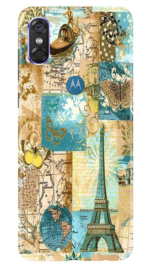 Travel Eiffel Tower Case for Moto P30 Play (Design No. 206)