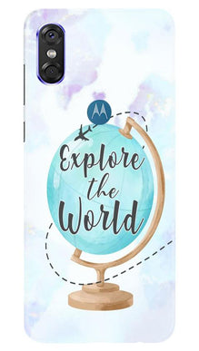 Explore the World Mobile Back Case for Moto One (Design - 207)