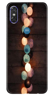 Party Lights Mobile Back Case for Moto One (Design - 209)