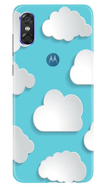Clouds Mobile Back Case for Moto One (Design - 210)