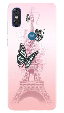 Eiffel Tower Mobile Back Case for Moto P30 Play (Design - 211)