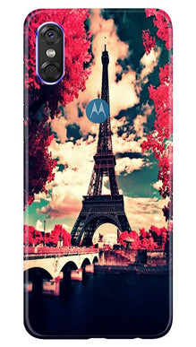 Eiffel Tower Mobile Back Case for Moto P30 Play (Design - 212)