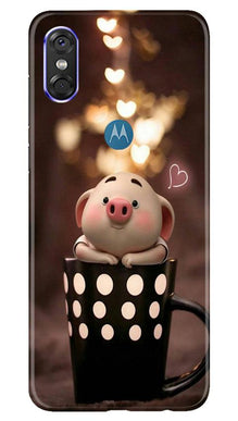 Cute Bunny Mobile Back Case for Moto One (Design - 213)