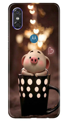 Cute Bunny Mobile Back Case for Moto One (Design - 213)