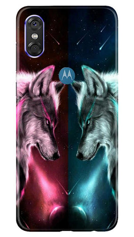 Wolf fight Case for Moto P30 Play (Design No. 221)