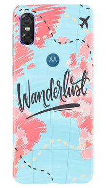 Wonderlust Travel Mobile Back Case for Moto One (Design - 223)