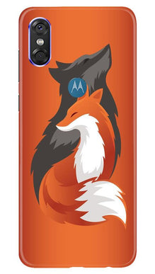 Wolf  Mobile Back Case for Moto One (Design - 224)
