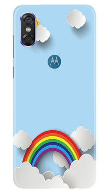 Rainbow Mobile Back Case for Moto P30 Play (Design - 225)