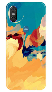 Modern Art Mobile Back Case for Moto P30 Play (Design - 236)