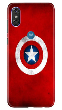 Captain America Mobile Back Case for Moto One (Design - 249)