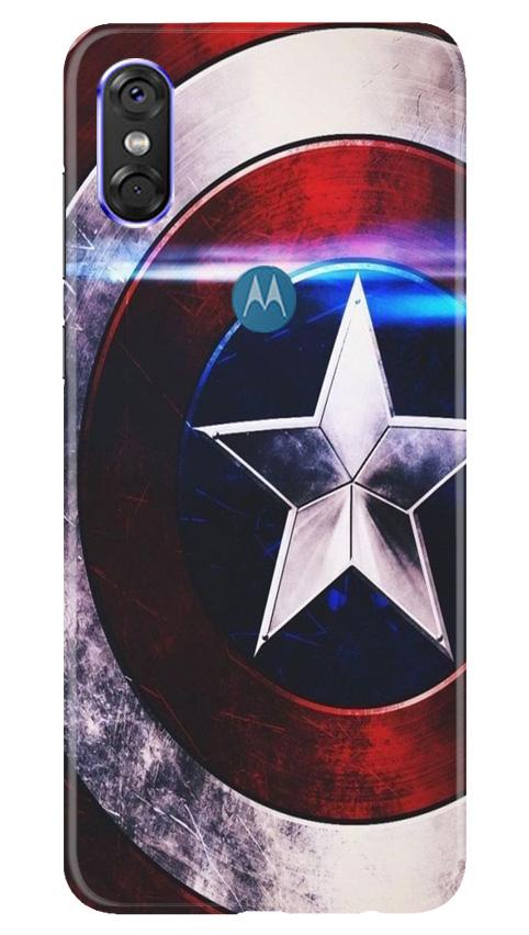 Captain America Shield Case for Moto One (Design No. 250)