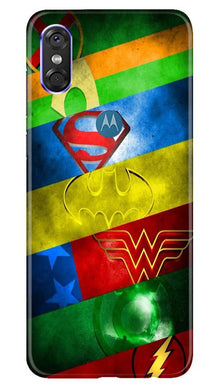 Superheros Logo Mobile Back Case for Moto One (Design - 251)