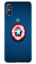 Captain America Shield Case for Moto P30 Play (Design No. 253)