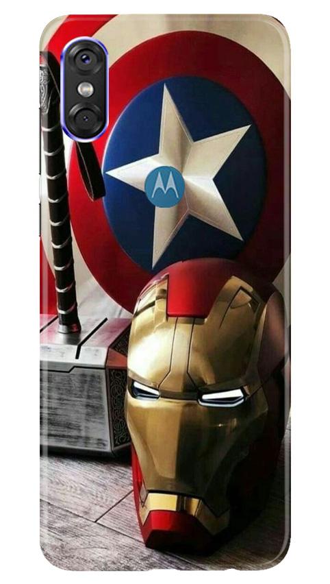 Ironman Captain America Case for Moto One (Design No. 254)