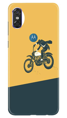 Bike Lovers Mobile Back Case for Moto One (Design - 256)