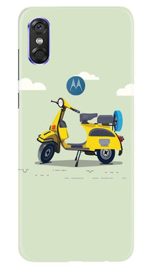 Vintage Scooter Mobile Back Case for Moto One (Design - 260)
