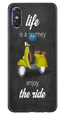 Life is a Journey Mobile Back Case for Moto P30 Play (Design - 261)