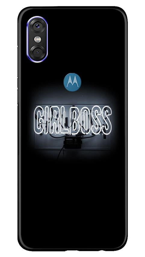 Girl Boss Black Case for Moto P30 Play (Design No. 268)
