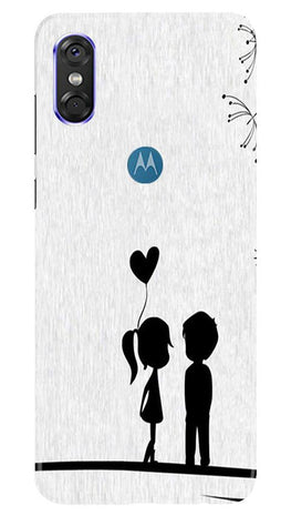 Cute Kid Couple Case for Moto One (Design No. 283)