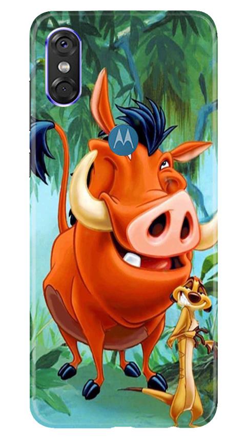 Timon and Pumbaa Mobile Back Case for Moto One (Design - 305)