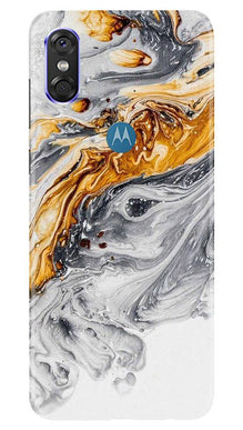 Marble Texture Mobile Back Case for Moto One (Design - 310)