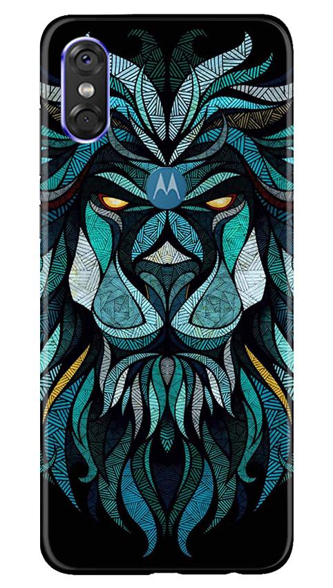 Lion Mobile Back Case for Moto One (Design - 314)