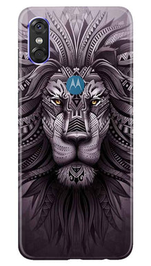 Lion Mobile Back Case for Moto P30 Play (Design - 315)