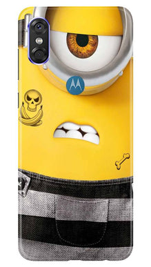 Minion Mobile Back Case for Moto P30 Play (Design - 324)