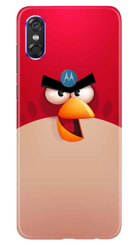 Angry Bird Red Mobile Back Case for Moto One (Design - 325)