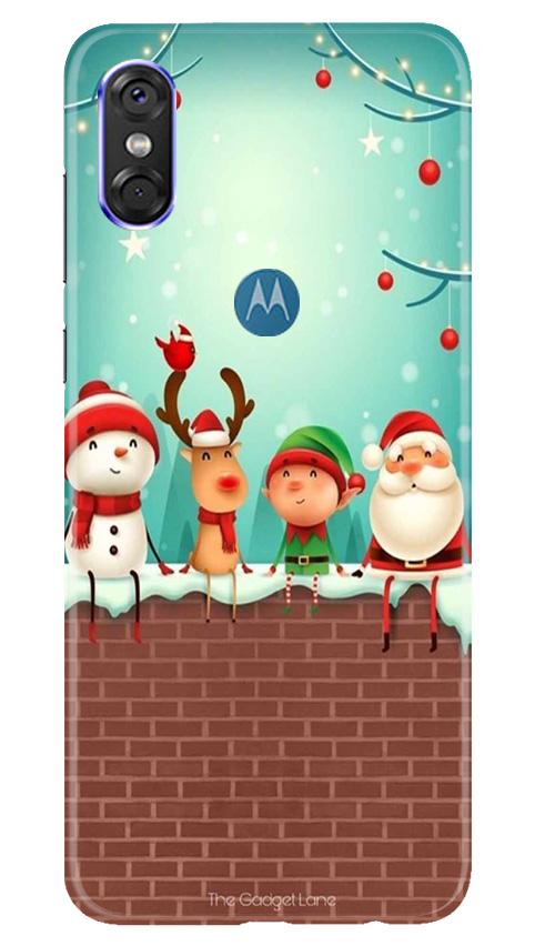 Santa Claus Mobile Back Case for Moto One (Design - 334)