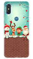 Santa Claus Mobile Back Case for Moto P30 Play (Design - 334)
