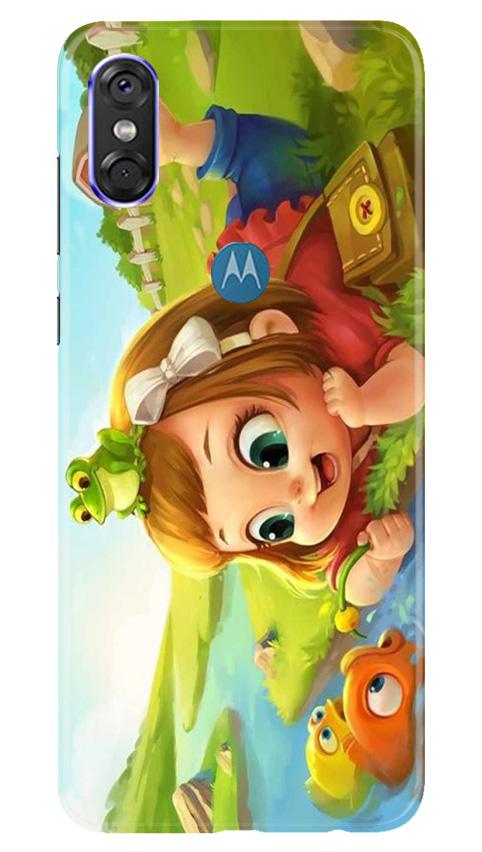 Baby Girl Mobile Back Case for Moto One (Design - 339)