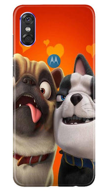 Dog Puppy Mobile Back Case for Moto P30 Play (Design - 350)