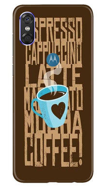 Love Coffee Mobile Back Case for Moto P30 Play (Design - 351)