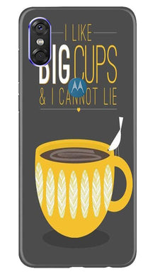 Big Cups Coffee Mobile Back Case for Moto P30 Play (Design - 352)