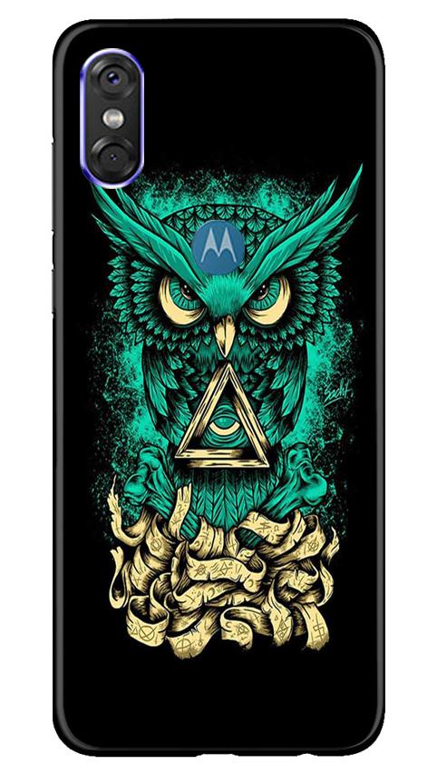 Owl Mobile Back Case for Moto P30 Play (Design - 358)