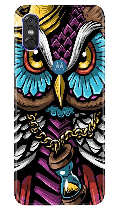 Owl Mobile Back Case for Moto P30 Play (Design - 359)