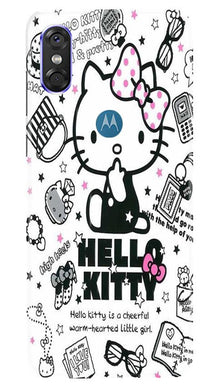 Hello Kitty Mobile Back Case for Moto One (Design - 361)