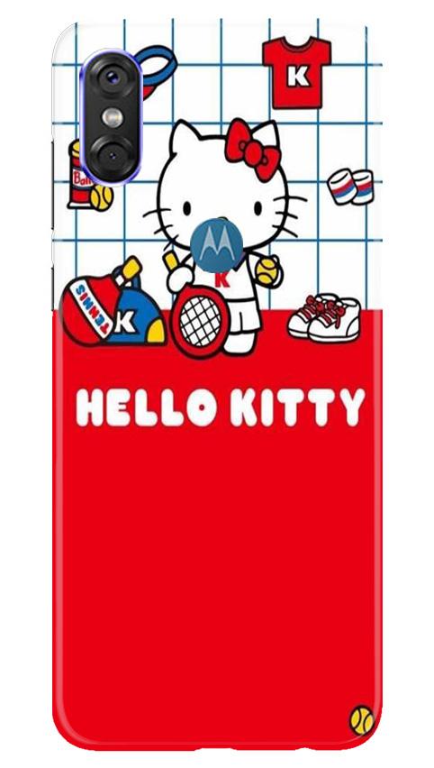 Hello Kitty Mobile Back Case for Moto One (Design - 363)