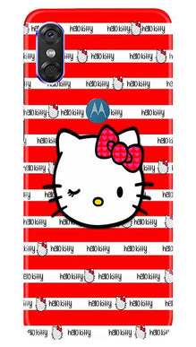 Hello Kitty Mobile Back Case for Moto One (Design - 364)