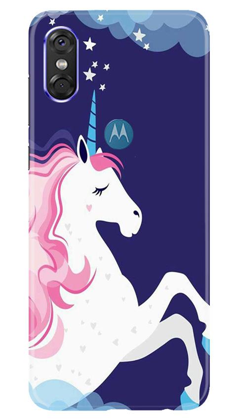 Unicorn Mobile Back Case for Moto One (Design - 365)