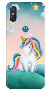 Unicorn Mobile Back Case for Moto One (Design - 366)
