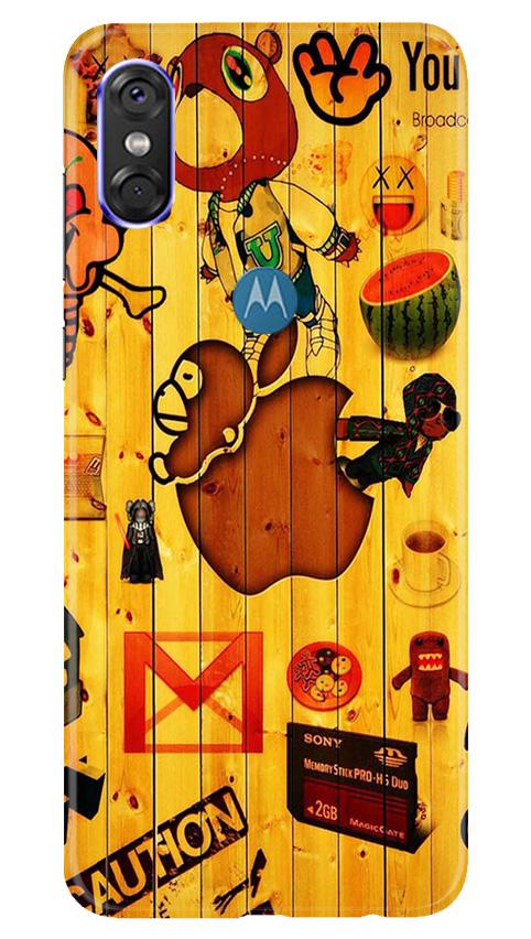 Wooden Texture Mobile Back Case for Moto One (Design - 367)