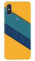 Diagonal Pattern Mobile Back Case for Moto P30 Play (Design - 370)